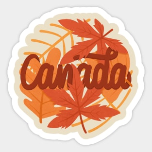 Canada autumn fall Sticker